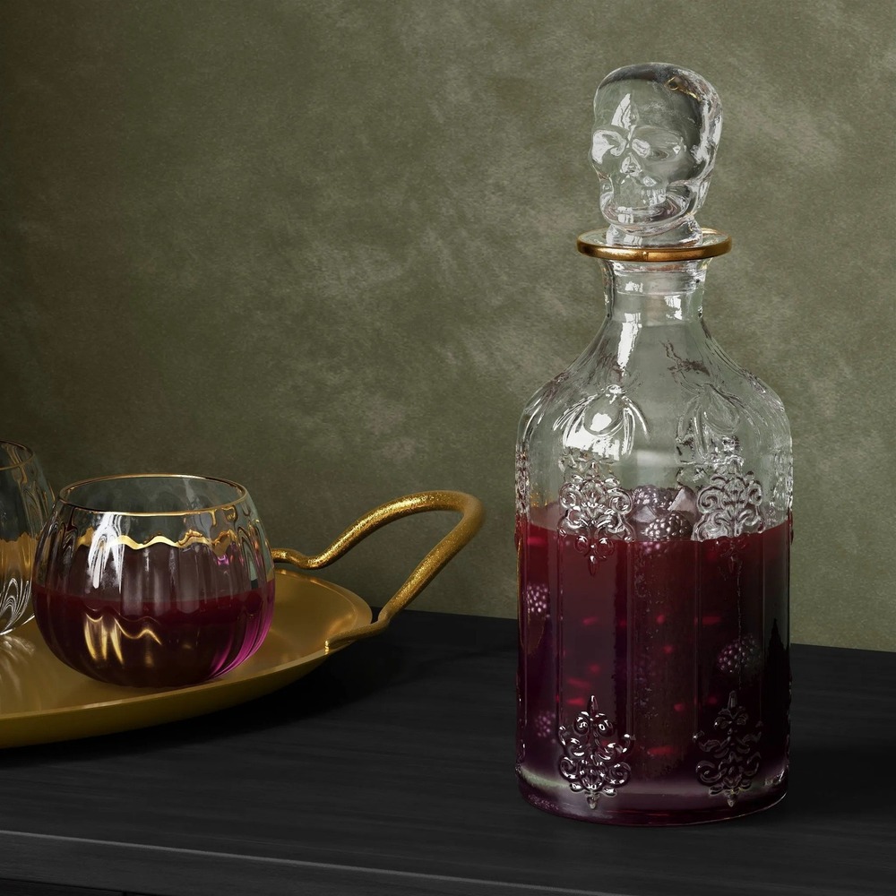 33.82oz Glass Skull Beverage Carafe - Threshold, Target Halloween